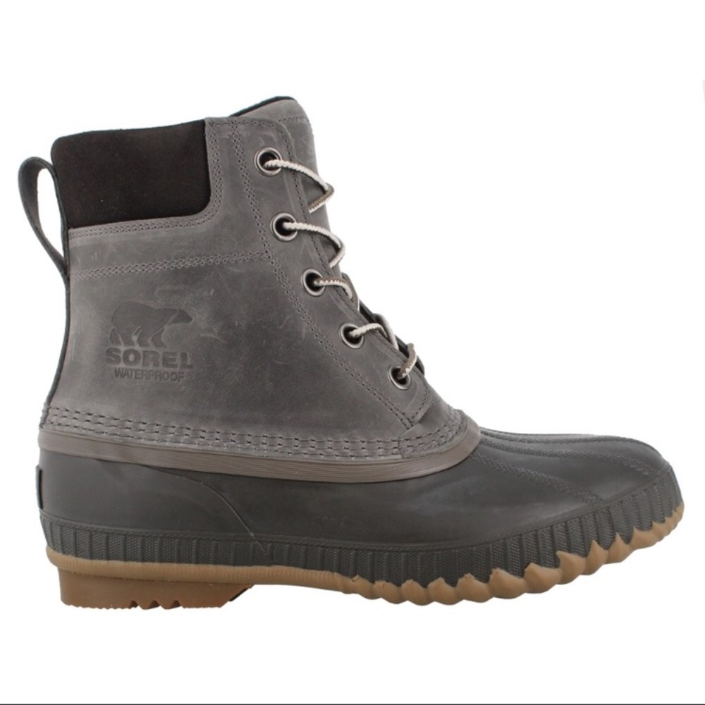 Sorel Cheyanne II Lace Duck Boots Gray Black